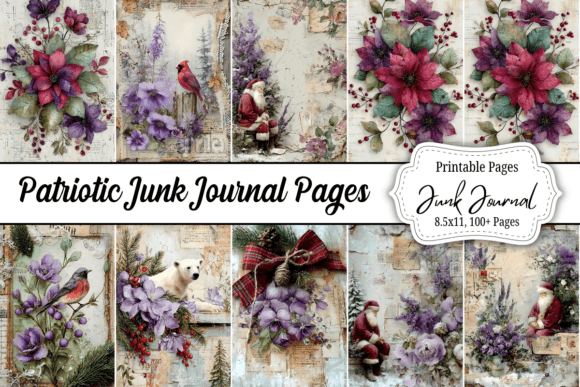 100 Christmas Notebook Junk Journal for Crafts