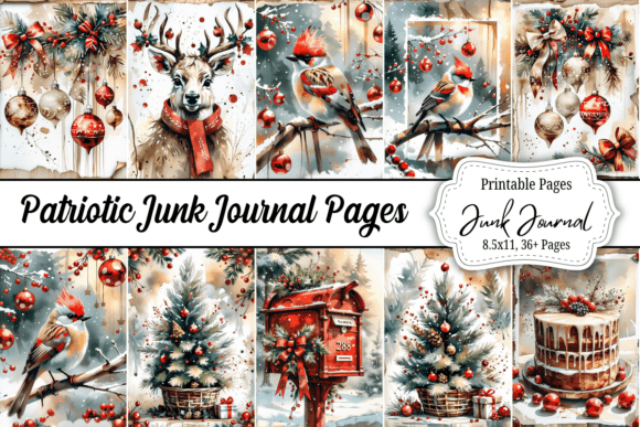 50 Rustic Christmas Junk Journals for Crafts