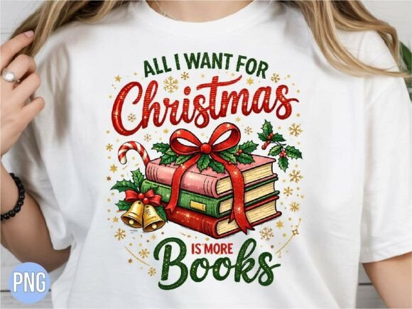 All I Want for Christmas is Books PNG: A Designer’s Review