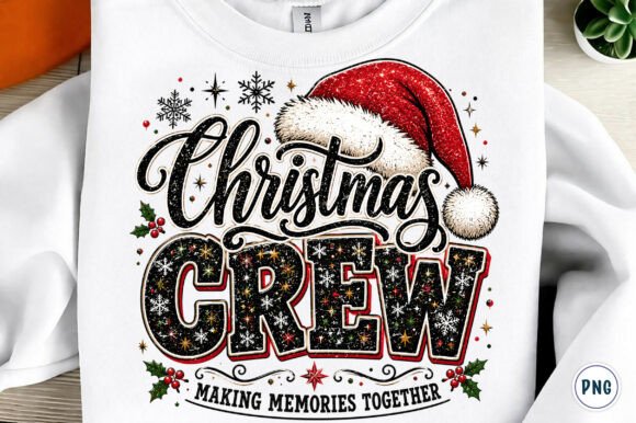 Christmas Crew PNG for T-Shirt Designs