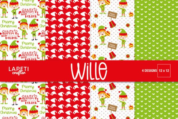 Christmas Elf Card Papers & Patterns Review