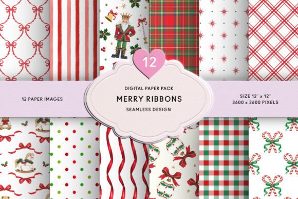 Classic Christmas Seamless Paper Pack Patterns Review