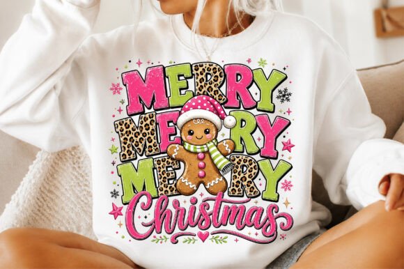 Merry Christmas Png, Gingerbread Christm for T-Shirt Designs