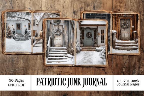 Review: Christmas Door Junk Journals 50 Pages for Crafts