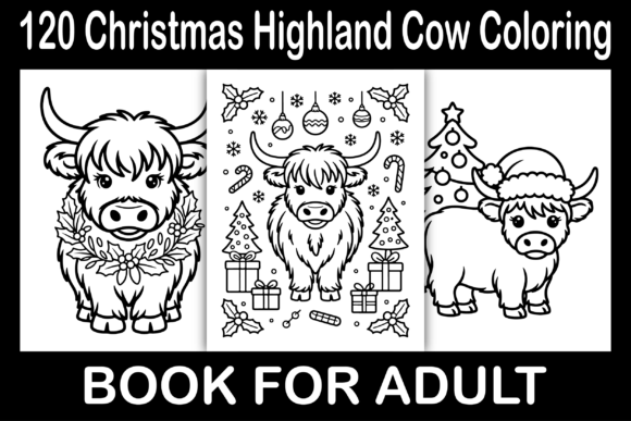 Review: Christmas Highland Cow Coloring Pages