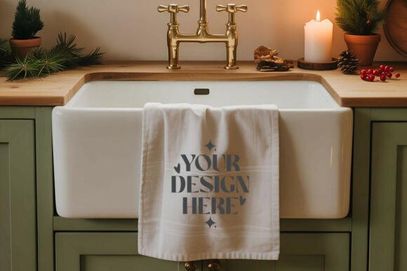 Review: Christmas Kitchen Towel Mockups for Product Mockups
