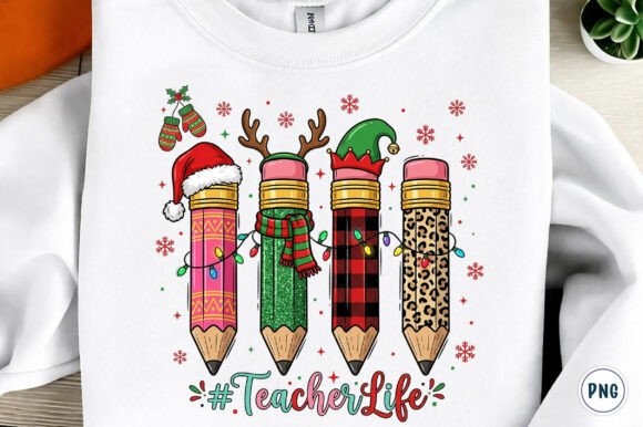Review: Christmas Teacher Life PNG for T-Shirt Designs