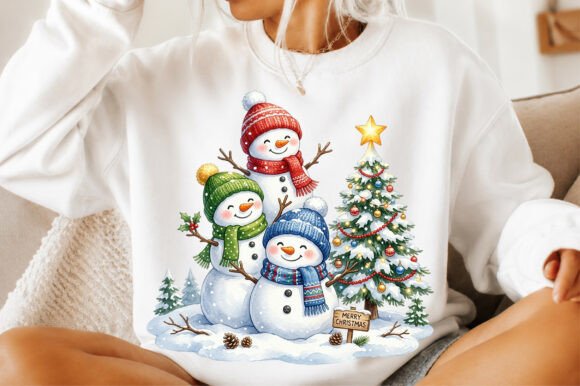 Reviewing the Christmas Snowman Sweatshirt PNG for T-Shirt Designs