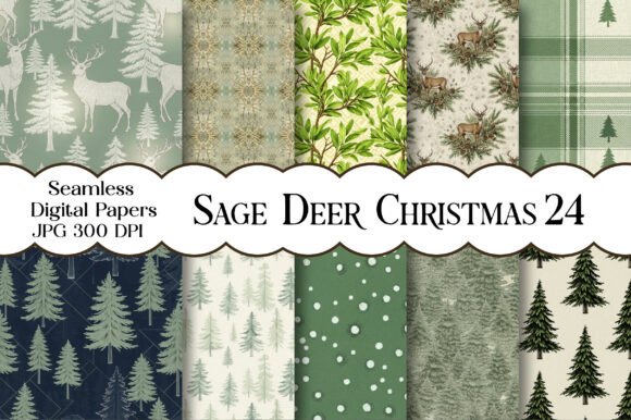 Sage Deer Christmas Digital Paper: A Designer’s Review