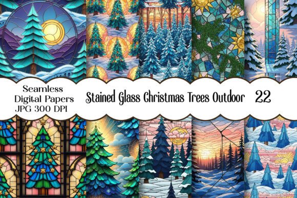 Stained Glass Christmas Trees Outdoor Patterns Review