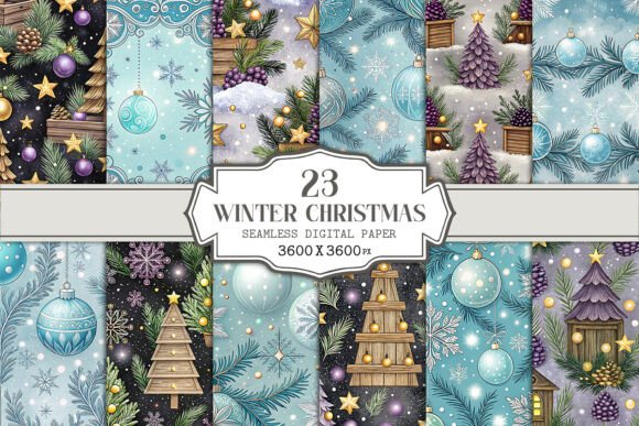Winter Christmas Seamless Pattern Bundle Review