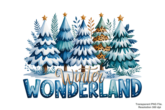 Winter Wonderland PNG, Christmas Png for T-Shirt Designs